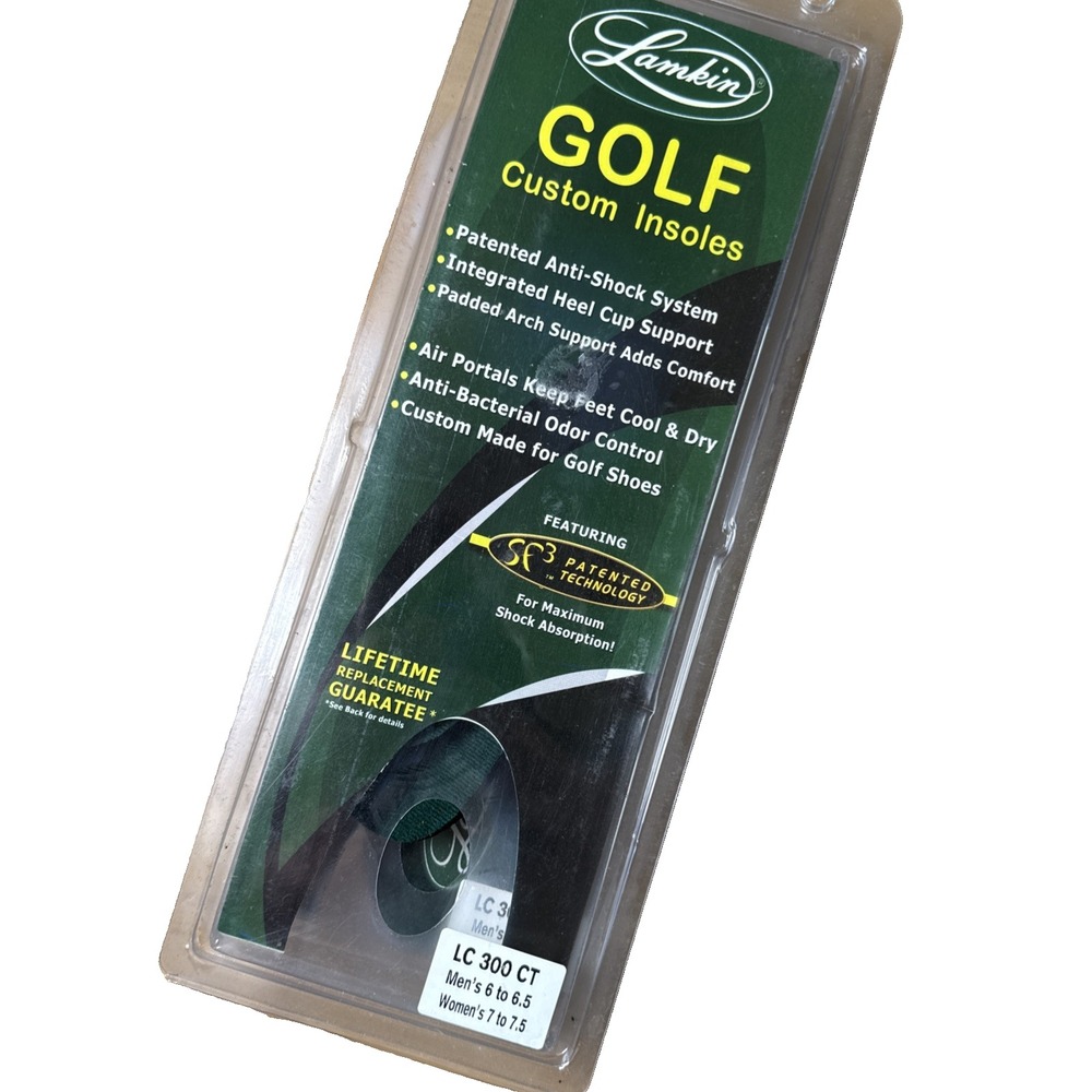 LAMKIN GOLF 2 Custom Shoe Insoles - LC 200 CT Men's 6-6.5 Women's 7-7.5 NEW